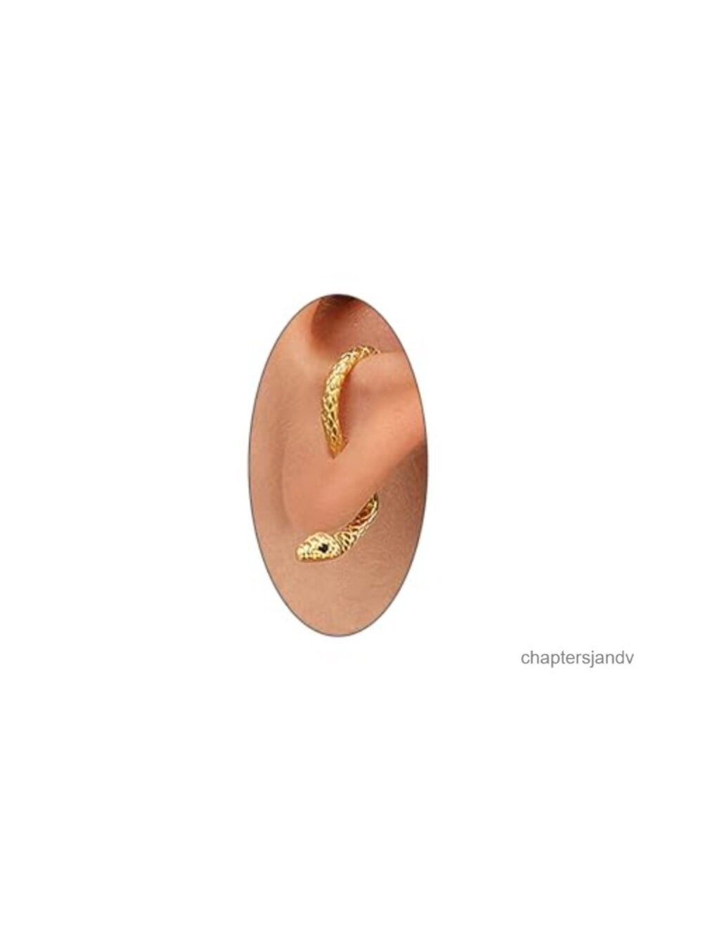 Snake Stud Earrings 14k Gold Animal Goth Punk Vintage Jewelry